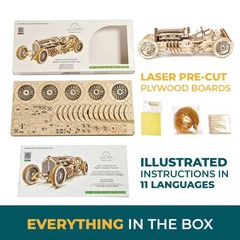 UGears U-9 Grand Prix Car Mechanical Model